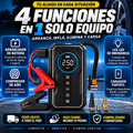 POWERMAX 4X1™ — Arrancador, Inflador, Linterna y Power Bank