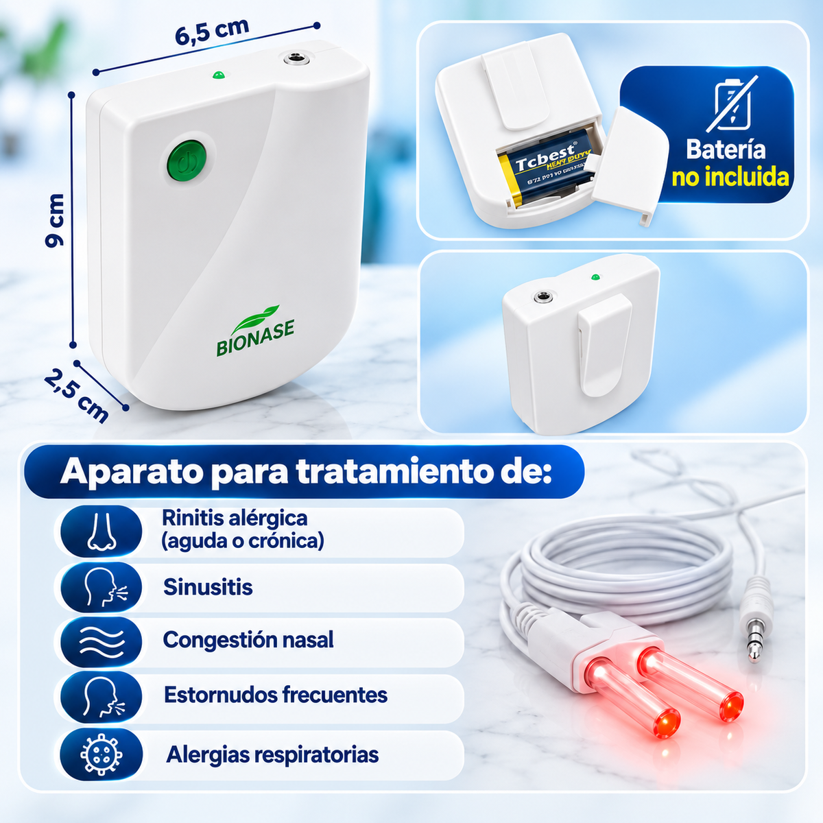 RESPIRALUX™ 650 — La Nueva Generación de Fototerapia Nasal Tratamiento Anti Alergias