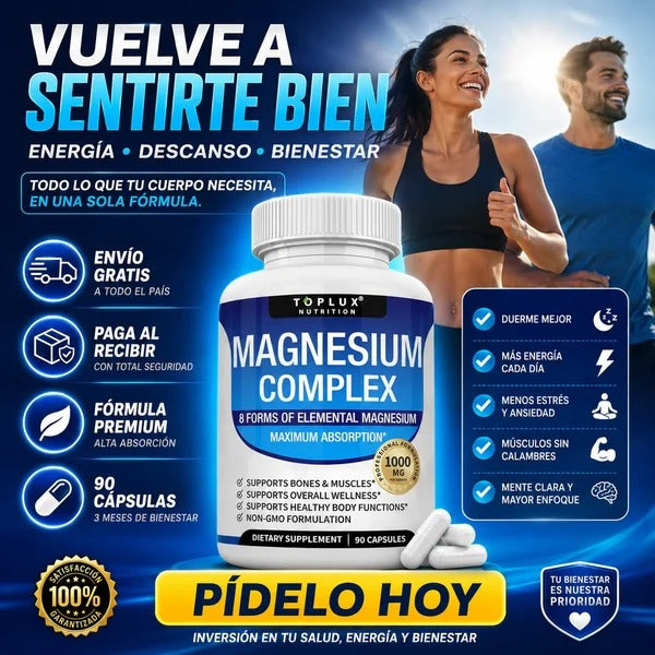 Magnesio Complex 8 — El Suplemento que Tu Cuerpo Estaba Pidiendo