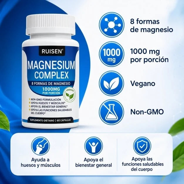 Magnesio Complex 8 — El Suplemento que Tu Cuerpo Estaba Pidiendo