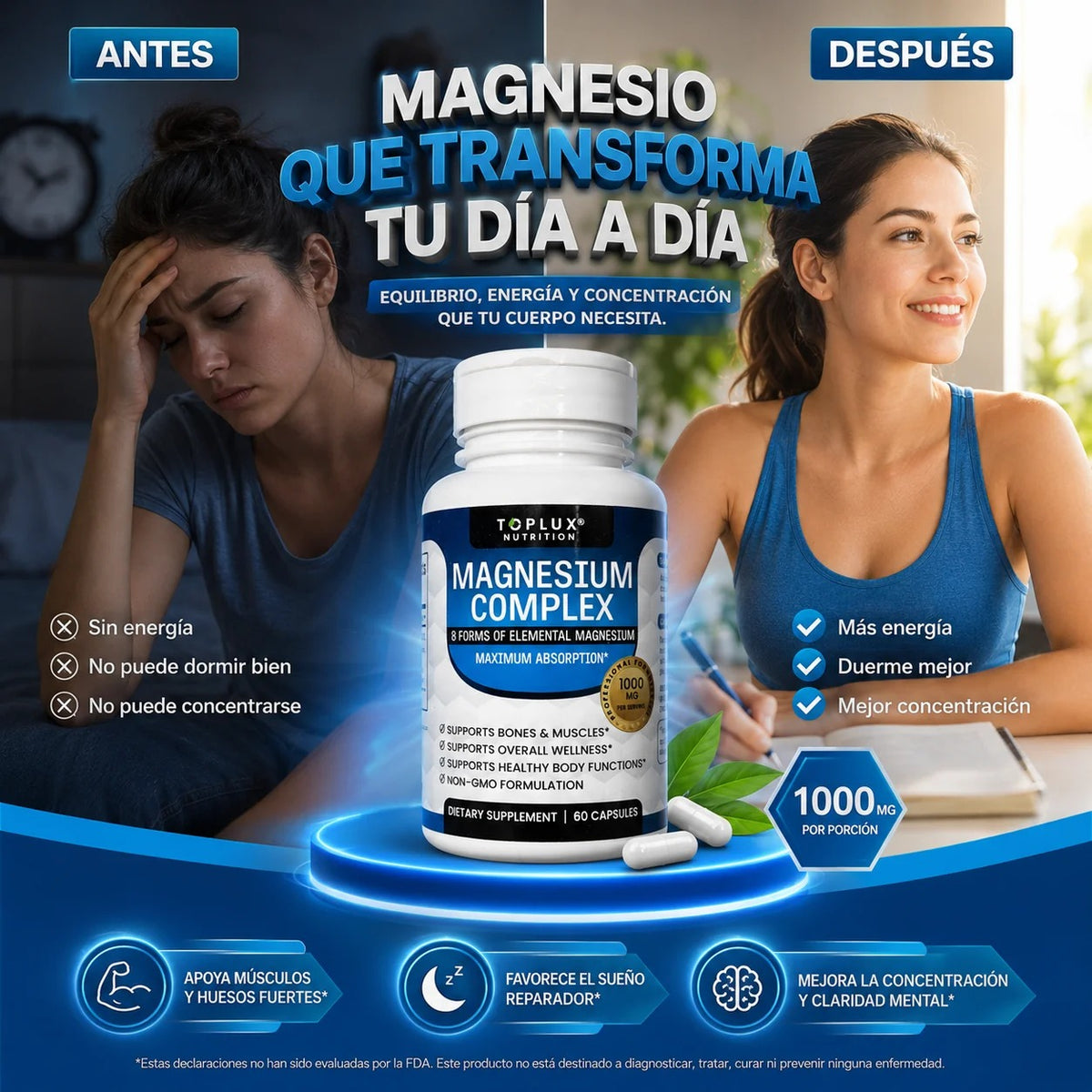 Magnesio Complex 8 — El Suplemento que Tu Cuerpo Estaba Pidiendo