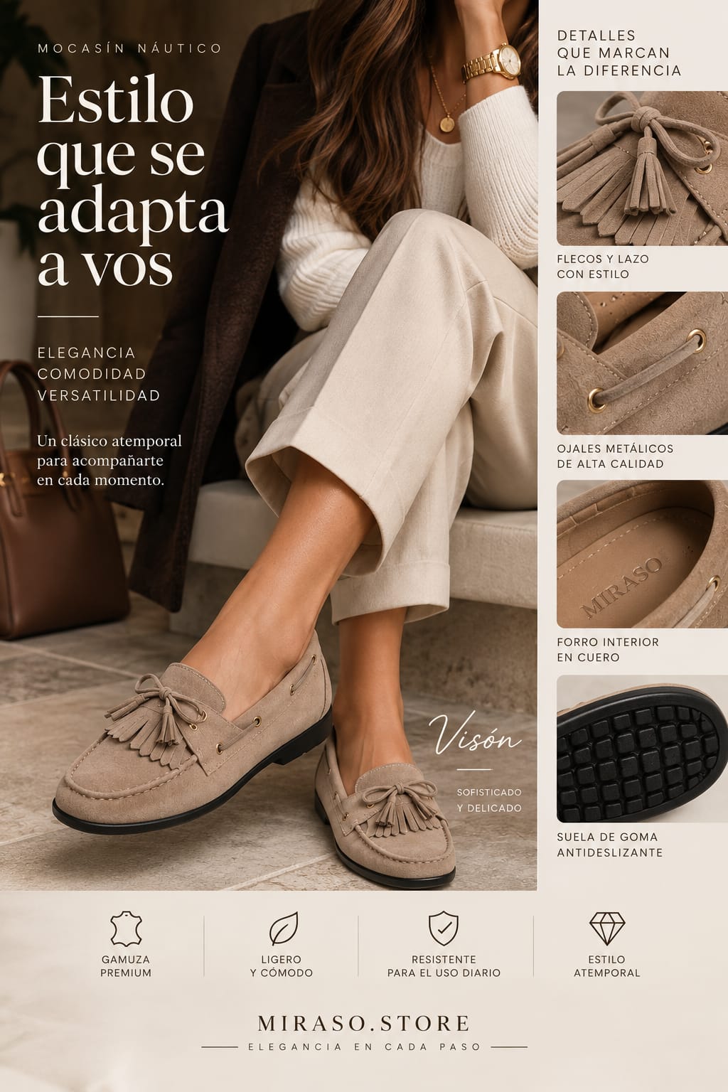 Mocasín — Gamuza Premium | Estilo que Enamora