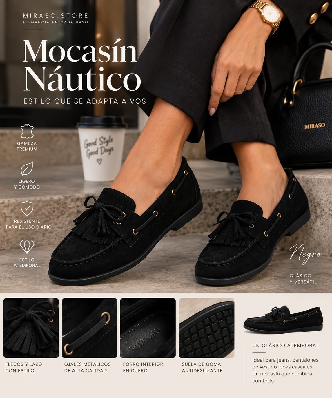 Mocasín — Gamuza Premium | Estilo que Enamora