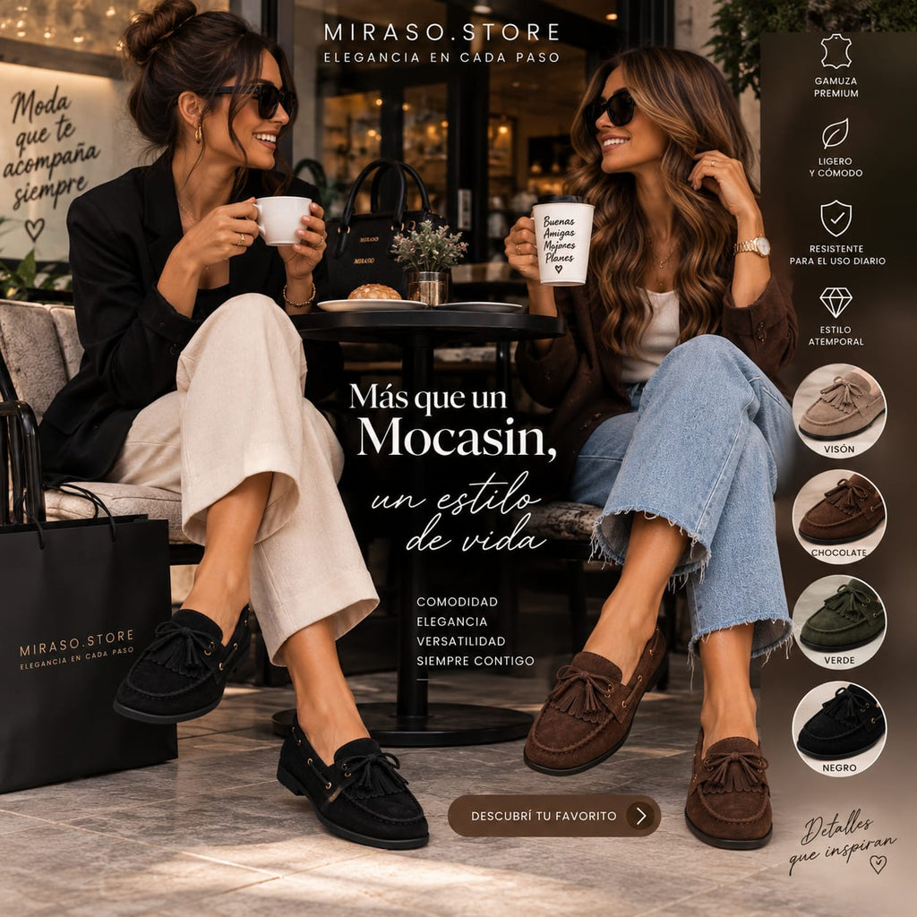 Mocasín — Gamuza Premium | Estilo que Enamora