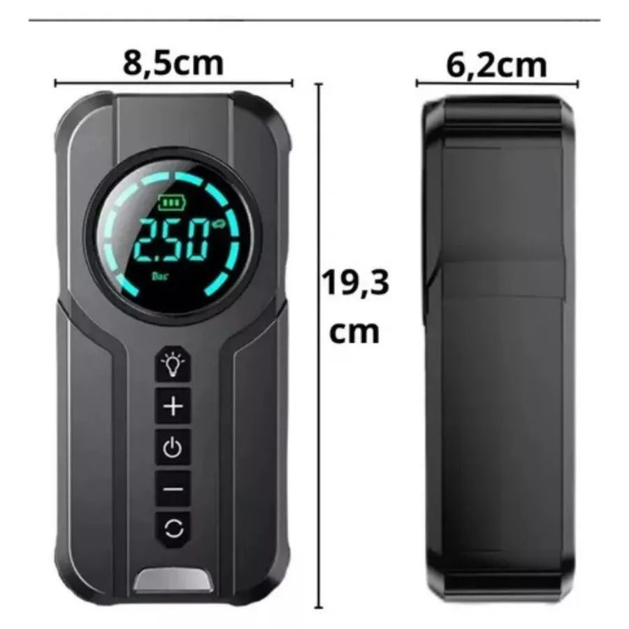 POWERMAX 4X1™ — Arrancador, Inflador, Linterna y Power Bank